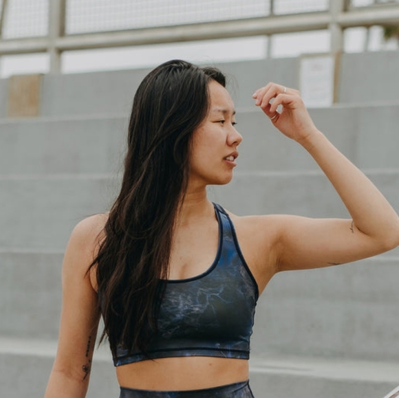 ORAKI X GIRL CRUSH Sport Bra Size Small Made In Canada With Recycle Material - Picture 2 of 9